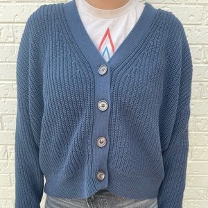 Jenni Kayne Cropped Cotton Cocoon Cardigan